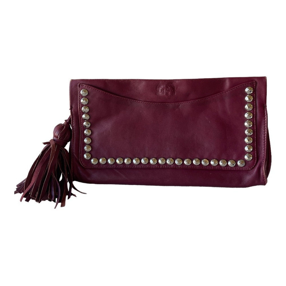 Vintage Sonia Rykiel Burgundy Clutch Purse